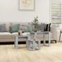Mesas apilables 3 piezas madera contrachapada gris hormigón de vidaXL, Mesas auxiliares - Ref: Foro24-808607, Precio: 43,41 €...