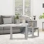 Mesas apilables 3 piezas madera contrachapada gris hormigón de vidaXL, Mesas auxiliares - Ref: Foro24-808607, Precio: 43,41 €...