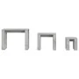 Mesas apilables 3 piezas madera contrachapada gris hormigón de vidaXL, Mesas auxiliares - Ref: Foro24-808607, Precio: 43,41 €...