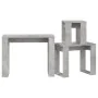 Mesas apilables 3 piezas madera contrachapada gris hormigón de vidaXL, Mesas auxiliares - Ref: Foro24-808607, Precio: 43,41 €...
