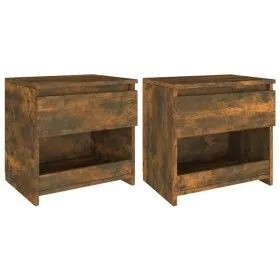 Nachttische 2 Stk. Sperrholz Eiche 40x30x39 cm von vidaXL, Nachttische - Ref: Foro24-815130, Preis: 45,94 €, Rabatt: %