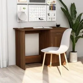Oak brown plywood desk 100x50x76 cm by vidaXL, Desks - Ref: Foro24-815422, Price: 75,63 €, Discount: %
