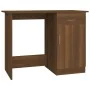 Escritorio de madera contrachapada marrón roble 100x50x76 cm de vidaXL, Escritorios - Ref: Foro24-815422, Precio: 75,63 €, De...