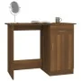 Escritorio de madera contrachapada marrón roble 100x50x76 cm de vidaXL, Escritorios - Ref: Foro24-815422, Precio: 75,63 €, De...
