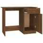Escritorio de madera contrachapada marrón roble 100x50x76 cm de vidaXL, Escritorios - Ref: Foro24-815422, Precio: 75,63 €, De...