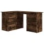 Eckschreibtisch aus geräuchertem Eichensperrholz, 145 x 100 x 76 cm von vidaXL, Schreibtische - Ref: Foro24-815441, Preis: 14...