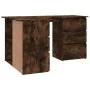 Escritorio de esquina contrachapada roble ahumado 145x100x76cm de vidaXL, Escritorios - Ref: Foro24-815441, Precio: 143,88 €,...
