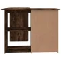 Escritorio de esquina contrachapada roble ahumado 145x100x76cm de vidaXL, Escritorios - Ref: Foro24-815441, Precio: 143,88 €,...