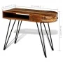 Escritorio de madera maciza reciclada con patas de hierro de vidaXL, Escritorios - Ref: Foro24-241641, Precio: 176,99 €, Desc...