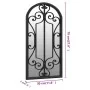 Espejo de jardín hierro negro para uso exterior 70x30 cm de vidaXL, Espejos - Ref: Foro24-318376, Precio: 90,83 €, Descuento: %