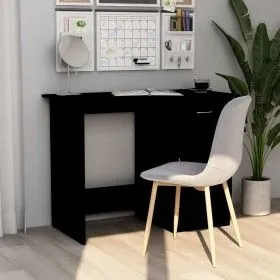 Escritorio de madera contrachapada negro 100x50x76 cm de vidaXL, Escritorios - Ref: Foro24-801081, Precio: 86,08 €, Descuento: %
