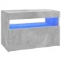 TV cabinet with LED lights concrete gray 60x35x40 cm by vidaXL, TV Furniture - Ref: Foro24-804417, Price: 41,87 €, Discount: %