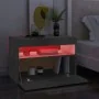 Mueble de TV con luces LED gris hormigón 60x35x40 cm de vidaXL, Muebles TV - Ref: Foro24-804417, Precio: 41,87 €, Descuento: %