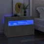 Mueble de TV con luces LED gris hormigón 60x35x40 cm de vidaXL, Muebles TV - Ref: Foro24-804417, Precio: 41,87 €, Descuento: %