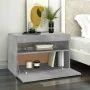 Mueble de TV con luces LED gris hormigón 60x35x40 cm de vidaXL, Muebles TV - Ref: Foro24-804417, Precio: 41,87 €, Descuento: %