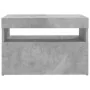 Mueble de TV con luces LED gris hormigón 60x35x40 cm de vidaXL, Muebles TV - Ref: Foro24-804417, Precio: 41,87 €, Descuento: %