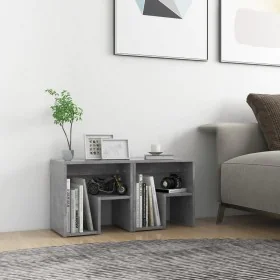 Mesitas de noche 2 uds contrachapada gris hormigón 40x30x40 cm de vidaXL, Mesitas de noche - Ref: Foro24-806337, Precio: 41,4...