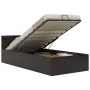 Cama canapé hidráulica con LED cuero sintético gris 90x200 cm de vidaXL, Camas y somieres - Ref: Foro24-285552, Precio: 305,6...