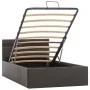 Cama canapé hidráulica con LED cuero sintético gris 90x200 cm de vidaXL, Camas y somieres - Ref: Foro24-285552, Precio: 305,6...