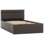Cama canapé hidráulica con LED cuero sintético gris 90x200 cm de vidaXL, Camas y somieres - Ref: Foro24-285552, Precio: 305,6...