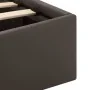 Cama canapé hidráulica con LED cuero sintético gris 90x200 cm de vidaXL, Camas y somieres - Ref: Foro24-285552, Precio: 305,6...