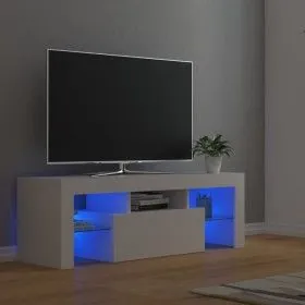 Mueble para TV con luces LED blanco 120x35x40 cm de vidaXL, Muebles TV - Ref: Foro24-804346, Precio: 76,53 €, Descuento: %