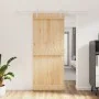 Schiebetür mit Beschlägen aus massivem Kiefernholz 85x210 cm von vidaXL, Türen - Ref: Foro24-3203028, Preis: 167,72 €, Rabatt: %