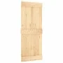 Schiebetür mit Beschlägen aus massivem Kiefernholz 85x210 cm von vidaXL, Türen - Ref: Foro24-3203028, Preis: 167,72 €, Rabatt: %