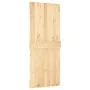Schiebetür mit Beschlägen aus massivem Kiefernholz 85x210 cm von vidaXL, Türen - Ref: Foro24-3203028, Preis: 167,72 €, Rabatt: %