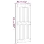 Schiebetür mit Beschlägen aus massivem Kiefernholz 85x210 cm von vidaXL, Türen - Ref: Foro24-3203028, Preis: 167,72 €, Rabatt: %