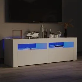 Mueble para TV con luces LED blanco 120x35x40 cm de vidaXL, Muebles TV - Ref: Foro24-804355, Precio: 126,19 €, Descuento: %