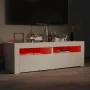 Mueble para TV con luces LED blanco 120x35x40 cm de vidaXL, Muebles TV - Ref: Foro24-804355, Precio: 126,19 €, Descuento: %