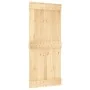 Schiebetür mit Beschlägen aus massivem Kiefernholz, 90 x 210 cm von vidaXL, Türen - Ref: Foro24-3203029, Preis: 194,40 €, Rab...