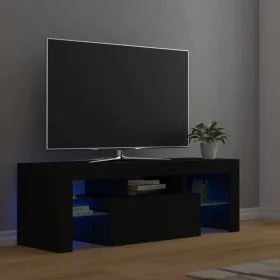 TV-Schrank mit LED-Leuchten schwarz 120x35x40 cm von vidaXL, TV-Möbel - Ref: Foro24-804347, Preis: 74,00 €, Rabatt: %