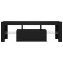 Mueble de TV con luces LED negro 120x35x40 cm de vidaXL, Muebles TV - Ref: Foro24-804347, Precio: 74,00 €, Descuento: %