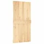 Puerta corredera con herrajes madera maciza de pino 100x210 cm de vidaXL, Puertas - Ref: Foro24-3203031, Precio: 215,68 €, De...