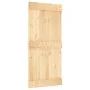 Puerta corredera con herrajes madera maciza de pino 95x210 cm de vidaXL, Puertas - Ref: Foro24-3203030, Precio: 192,12 €, Des...