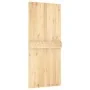 Puerta corredera con herrajes madera maciza de pino 90x210 cm de vidaXL, Puertas - Ref: Foro24-3203035, Precio: 206,33 €, Des...