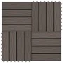 Verandafliesen Tiefrelief WPC 1 m² dunkelbraun 11 Einheiten von vidaXL, Böden und Teppiche - Ref: Foro24-45038, Preis: 80,37 ...