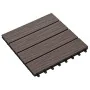 Baldosas porche relieve profundo WPC 1 m² marrón oscuro 11 uds de vidaXL, Suelos y moquetas - Ref: Foro24-45038, Precio: 80,3...