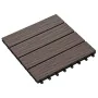 Verandafliesen Tiefrelief WPC 1 m² dunkelbraun 11 Einheiten von vidaXL, Böden und Teppiche - Ref: Foro24-45038, Preis: 80,37 ...