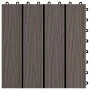 Verandafliesen Tiefrelief WPC 1 m² dunkelbraun 11 Einheiten von vidaXL, Böden und Teppiche - Ref: Foro24-45038, Preis: 80,37 ...