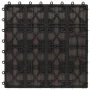 Baldosas porche relieve profundo WPC 1 m² marrón oscuro 11 uds de vidaXL, Suelos y moquetas - Ref: Foro24-45038, Precio: 80,3...
