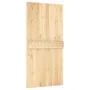 Puerta corredera con herrajes madera maciza de pino 100x210 cm de vidaXL, Puertas - Ref: Foro24-3203037, Precio: 220,07 €, De...