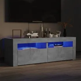TV cabinet with LED lights concrete gray 120x35x40 cm by vidaXL, TV Furniture - Ref: Foro24-804359, Price: 91,68 €, Discount: %
