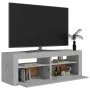 TV-Schrank mit LED-Leuchten betongrau 120x35x40 cm von vidaXL, TV-Möbel - Ref: Foro24-804359, Preis: 91,68 €, Rabatt: %