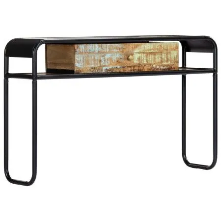 Mesa consola de madera maciza reciclada 118x30x75 cm de vidaXL, Mesas auxiliares - Ref: Foro24-248103, Precio: 136,62 €, Desc...