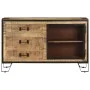 Aparador de madera maciza de mango en bruto 100x31x60 cm de vidaXL, Aparadores - Ref: Foro24-285894, Precio: 271,50 €, Descue...