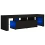 Mueble de TV con luces LED negro 140x36,5x40 cm de vidaXL, Muebles TV - Ref: Foro24-804365, Precio: 127,12 €, Descuento: %