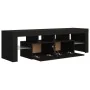 Mueble de TV con luces LED negro 140x36,5x40 cm de vidaXL, Muebles TV - Ref: Foro24-804365, Precio: 127,12 €, Descuento: %
